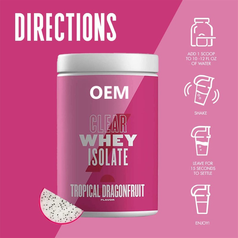 OEM Naturally Flavored Clear Whey Isolate Whey Protein Powder