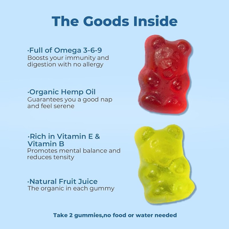 ODM Gummies Flavor Organic Ingredients Private Label Gummy Supplement Hemp Natural Stress Relief Herbal Supplements Gummy Candy
