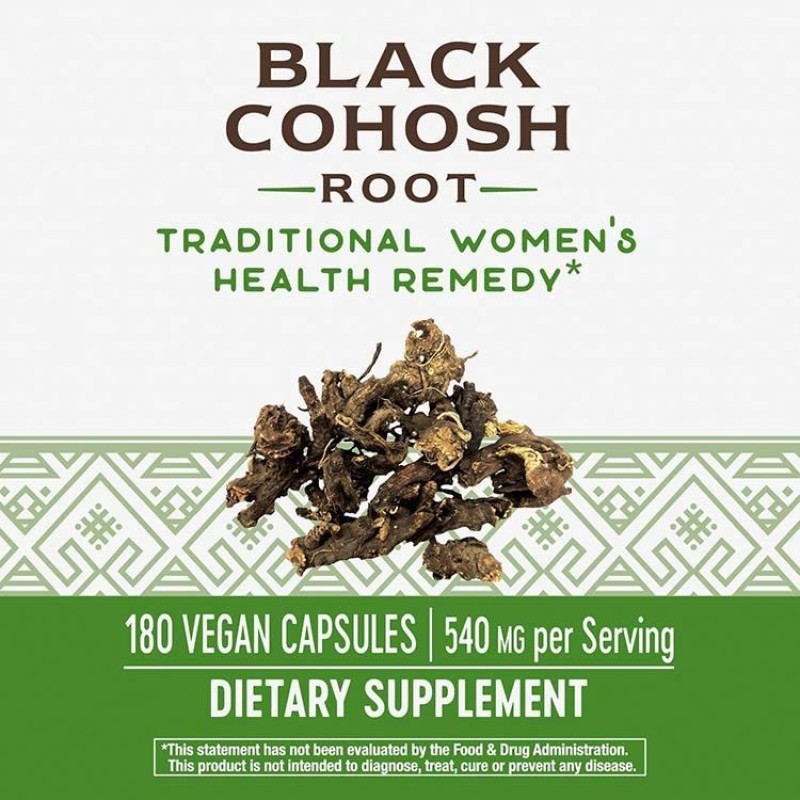 Private Label Amazon Hot Selling Natural Formulation Non-GMO Gluten Free Black Cohosh Root Capsule