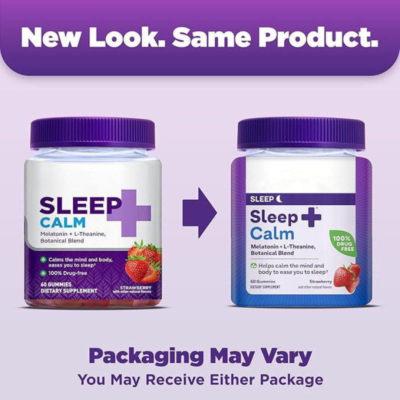 Private Label Sleep Gummy Occasional Sleep Support 3 mg Melatonin Blackberry Flavor 60 Count Sleep Gummies Melatonin Free