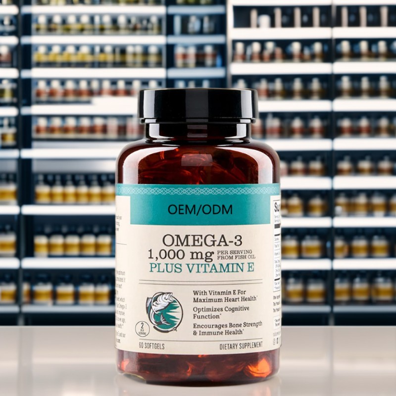 Alaskan Fish Oil Omega 3 2000mg Softgels with Vitamin E DHA EPA for Adult & Teenagers' Heart Brain Joint Health