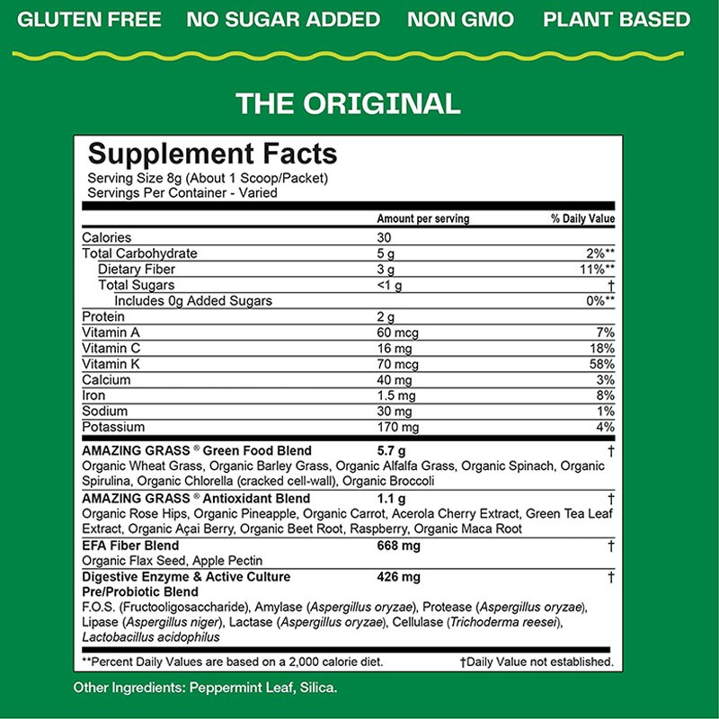 OEM Private Label Super Greens Powder for Boost Energy , Digestive Enzymes & Probrotics Super Greens Supplement