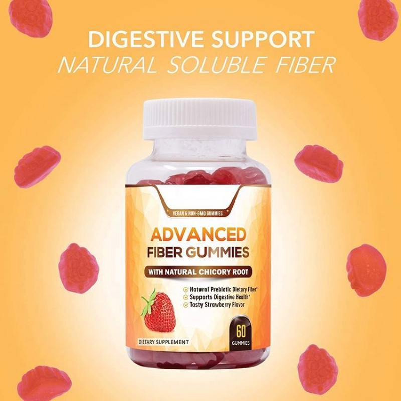 Amazon Private Label Natural Dietary Fiber Supplement for Natural Digestion Adults Fiber Gummies