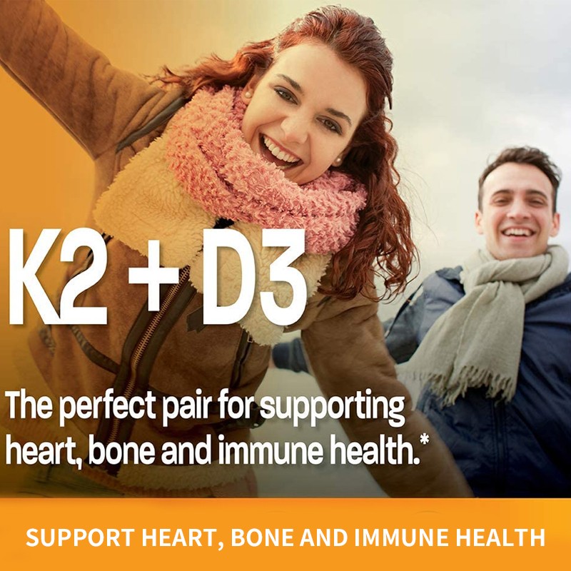 High Quantity 5000iu Vitamin D3 Capsules Softgel Organic Liposomal Vegan Vitamin D3 K2 Softgels for Support Immune Bone