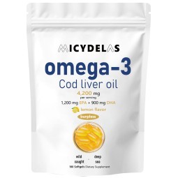 MICYDELAS Tiktok Hot Sale OMEGA-3 Fish Oil 4200mg Per Serving 1200mg EPA 900mg DHA