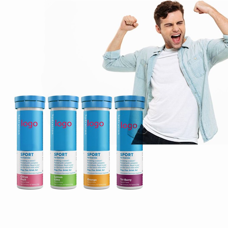 Private Label Pre-workout Creatine Electrolyte Drink Tablet Shilajit Increase Energy Gym Electrolyte Effervescent Tablets