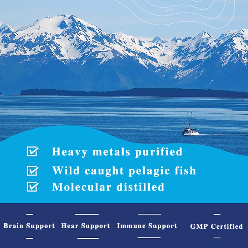 Amazon Hot Selling Private Label OEM in Bulk Best omega 3 Fish Oil Halal Softgels Capsule Wholesale