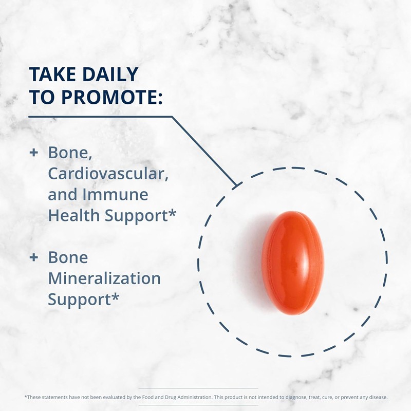 Private Label Factory Wholesale Immune Support Bone & Heart Health Vitamin D3 K2 Softgels