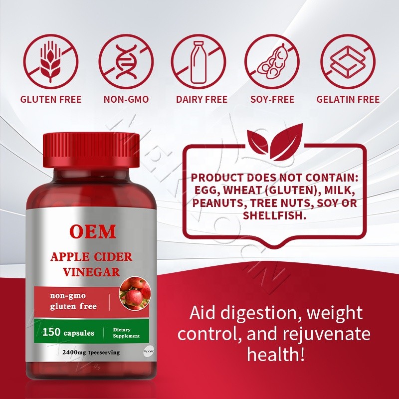 Apple Cider Vinegar Capsules Factory - OEM Keto ACV Slimming Products