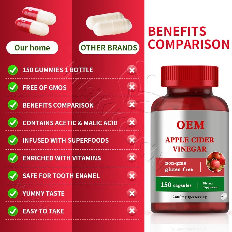 Apple Cider Vinegar Capsules Factory - OEM Keto ACV Slimming Products