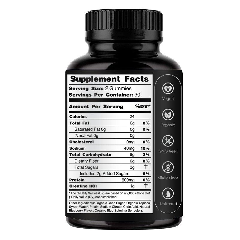 Creatine Gummies Supplier - Bulk 500mg Pre Workout Supplement