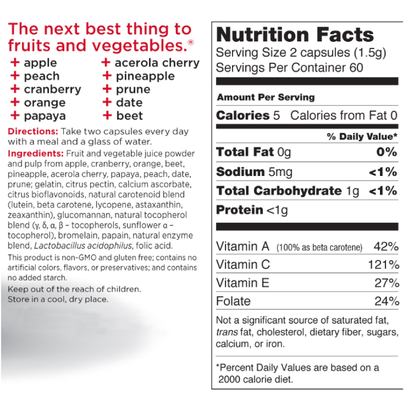 Juice Plus Capsules Supplier - OEM Custom Label Nutritional Blend