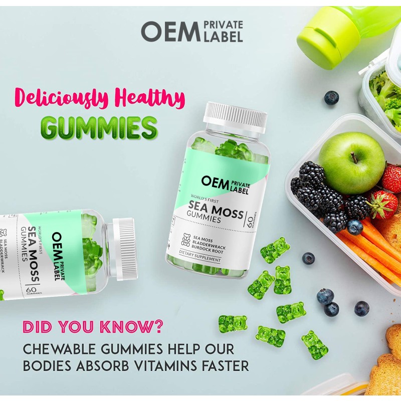 Sea Moss Gummies Manufacturer - Private Label 100% Organic