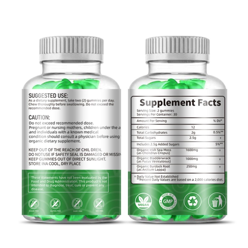 Sea Moss Gummies Factory - OEM Raw Organic Supplement