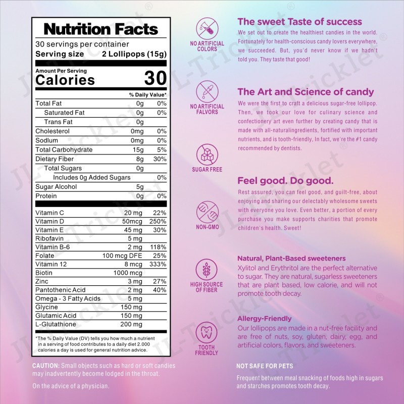 Melatonin Lollipop Manufacturer - Julong with Vitamin B6 Adult