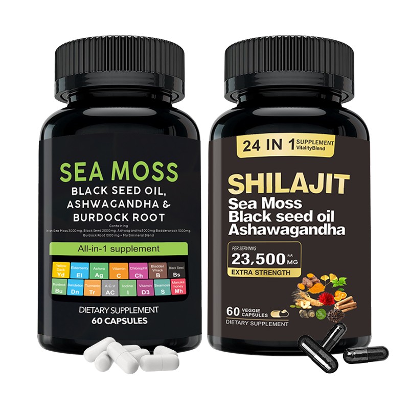 Sea Moss Capsules Factory - Hot Sale 7000mg with Ashwagandha