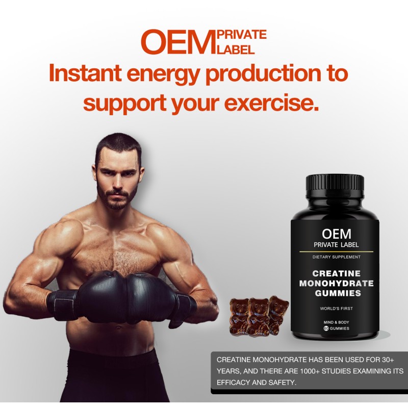 Creatine Gummies Supplier - Bulk 500mg Pre Workout Supplement
