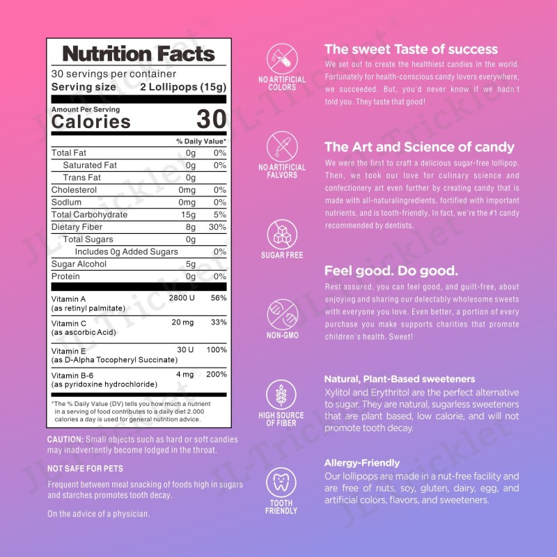 Workout Lollipops Factory - OEM BCAA Natural Preworkout