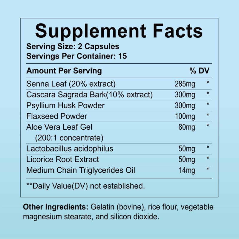 Detox Capsules Supplier - OEM Hot Selling 15 Day Cleanse