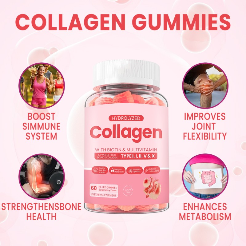 Collagen Gummies Supplier - Low MOQ Sugar Free Skin Whitening