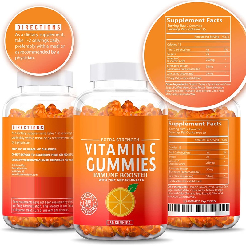 Vitamin C Gummies Manufacturer - OEM/ODM with Zinc for Adults