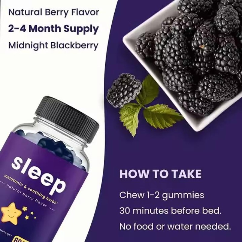 Melatonin Gummies Manufacturer - OEM Private Label Soothing Herbs Sleep Relax