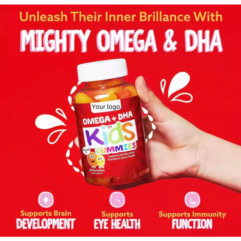 Multivitamin Gummies Supplier - Private Label Children Omega DHA Soft Candy