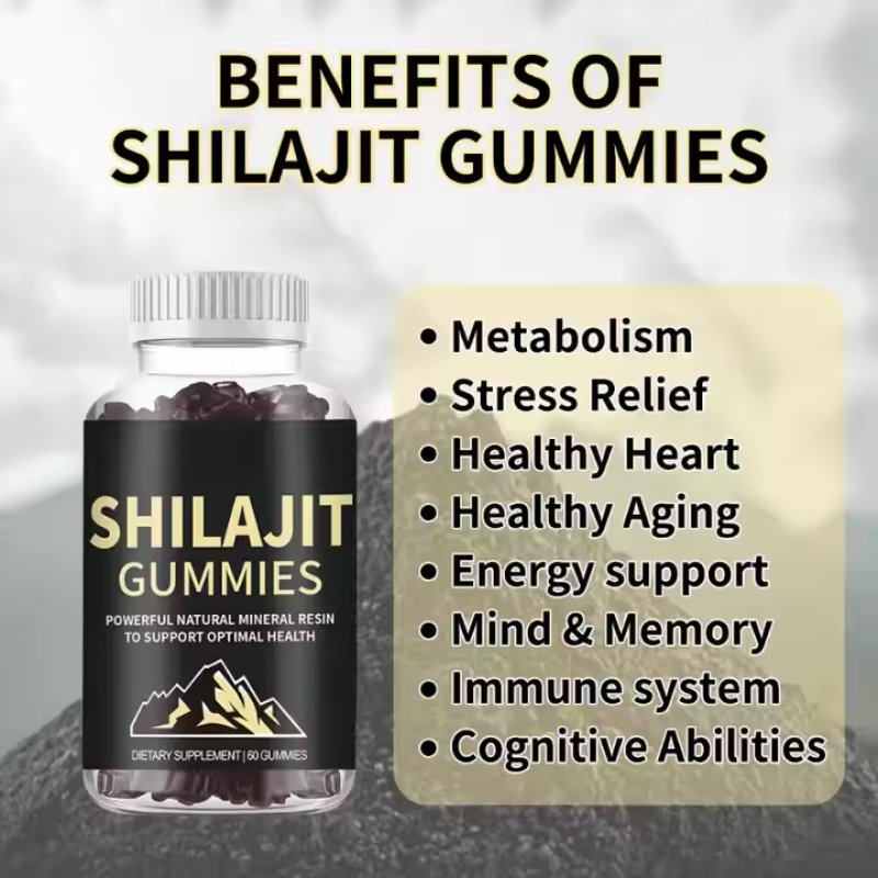 Shilajit Gummies Manufacturer - Private Label OEM Himalayan Pure 60 Count