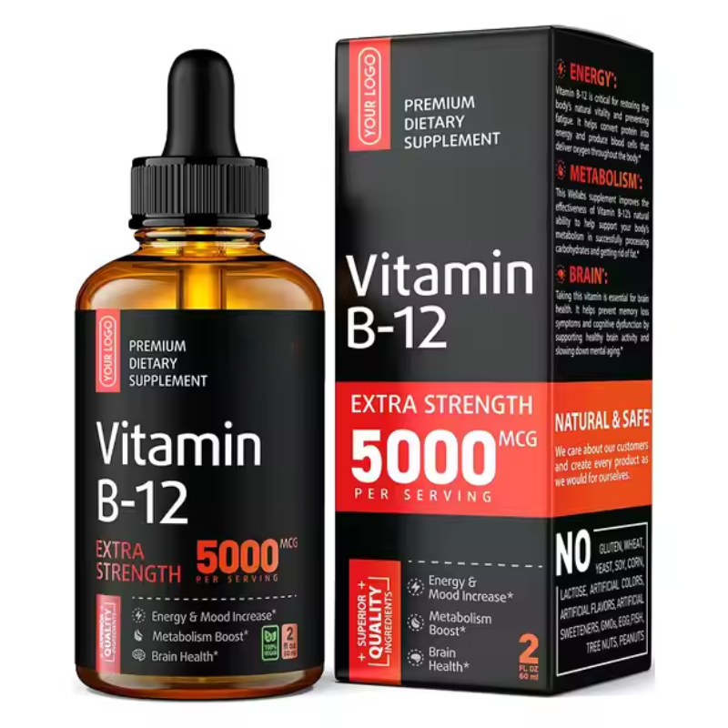 Vitamin B12 Drops Manufacturer - OEM ODM Vegan 5000 MCG Methylcobalamin Mood