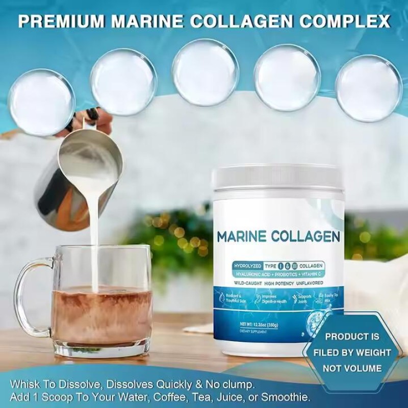 Marine Collagen Powder Manufacturer - OEM ODM Antioxidant Vitamin C E Probiotics