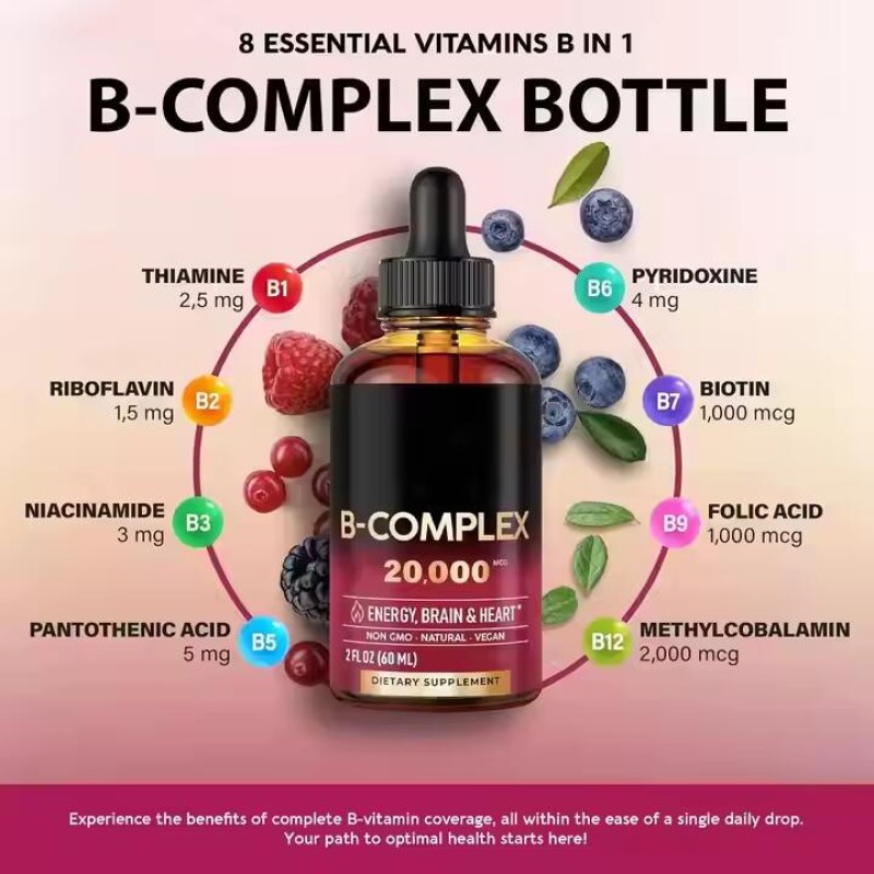 Vitamin B Complex Drops Supplier - Private Label OEM Brain Immune Metabolism