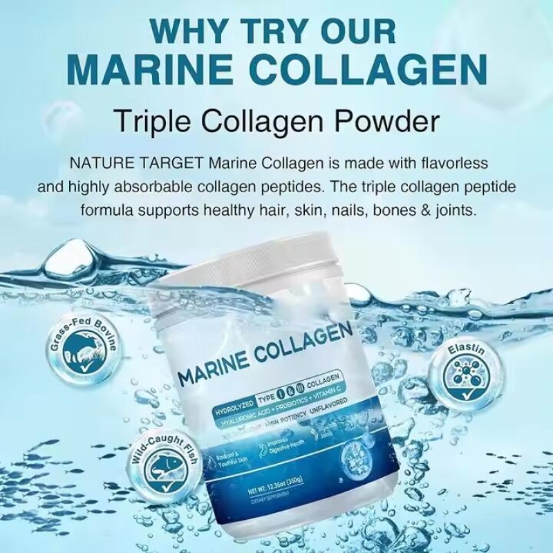 Marine Collagen Powder Manufacturer - OEM ODM Antioxidant Vitamin C E Probiotics