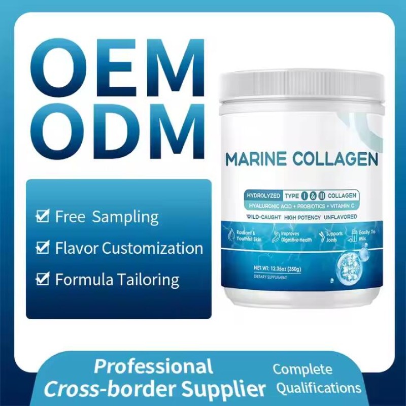 Marine Collagen Powder Manufacturer - OEM ODM Antioxidant Vitamin C E Probiotics