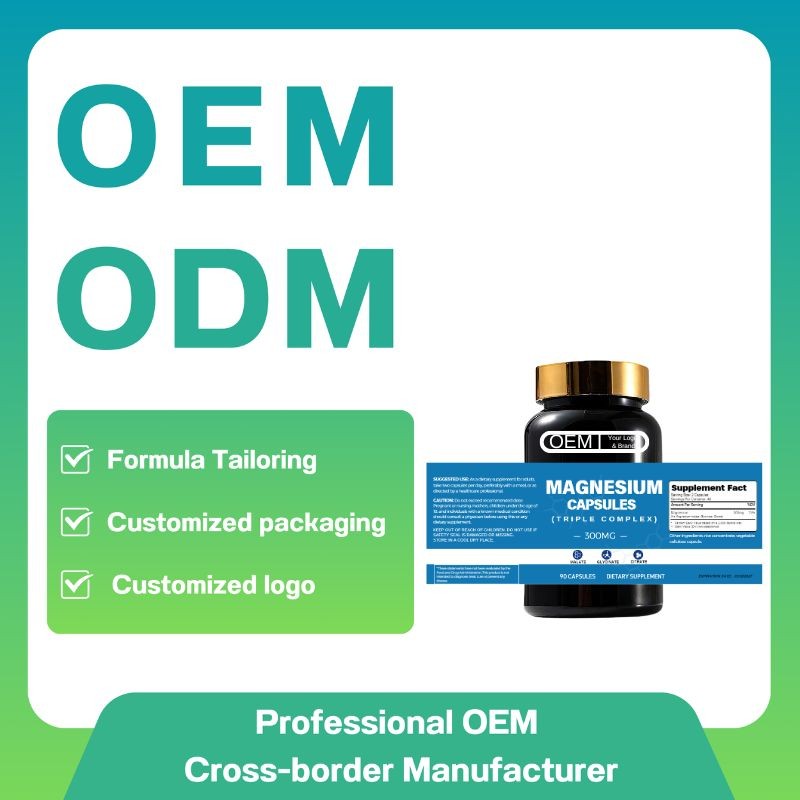Magnesium Capsules Factory - OEM High Quality Triple Compound 500 mg Private