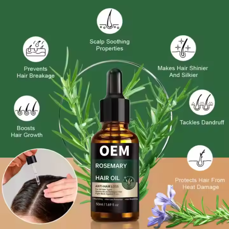 Rosemary Hair Oil Drops Manufacturer - OEM ODM Natural Organic Hair Growth