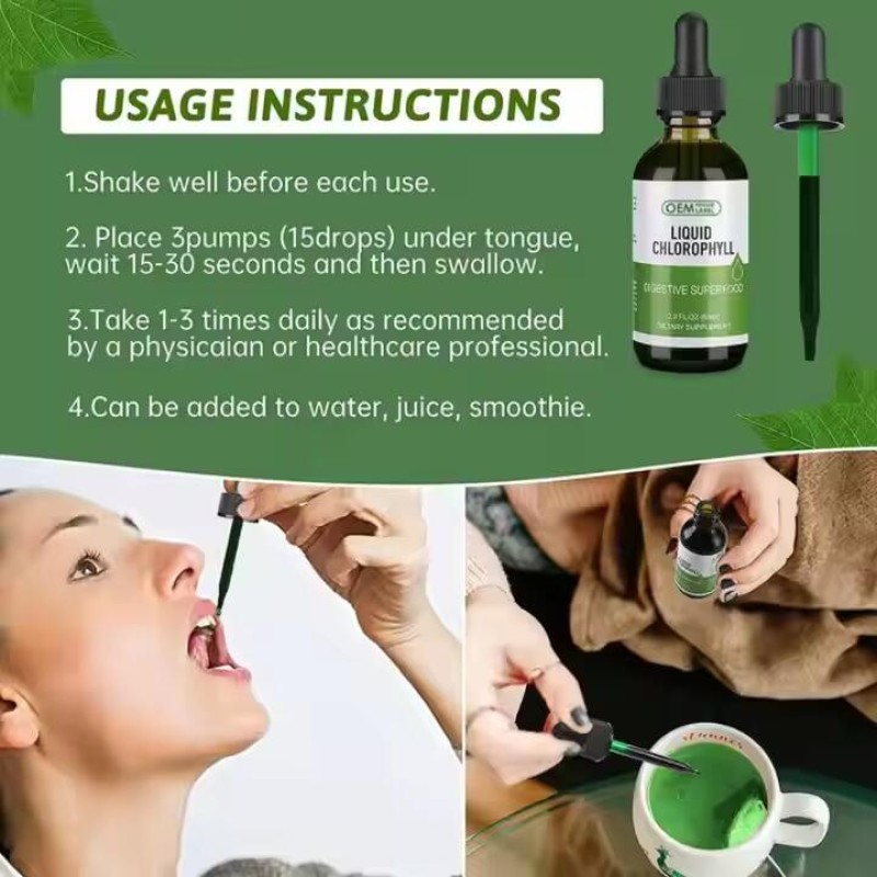 Chlorophyll Liquid Drops Factory - OEM ODM Mulberry Leaves Sleep Immune Boost