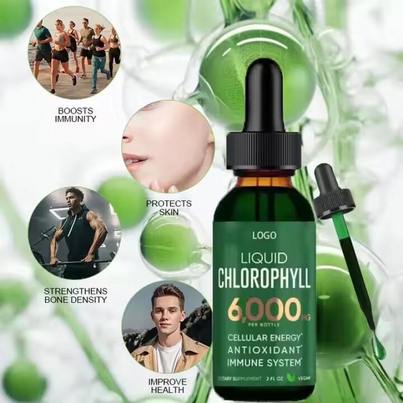 Chlorophyll Liquid Drops Manufacturer - OEM ODM Natural Vegan Detox Liver Care