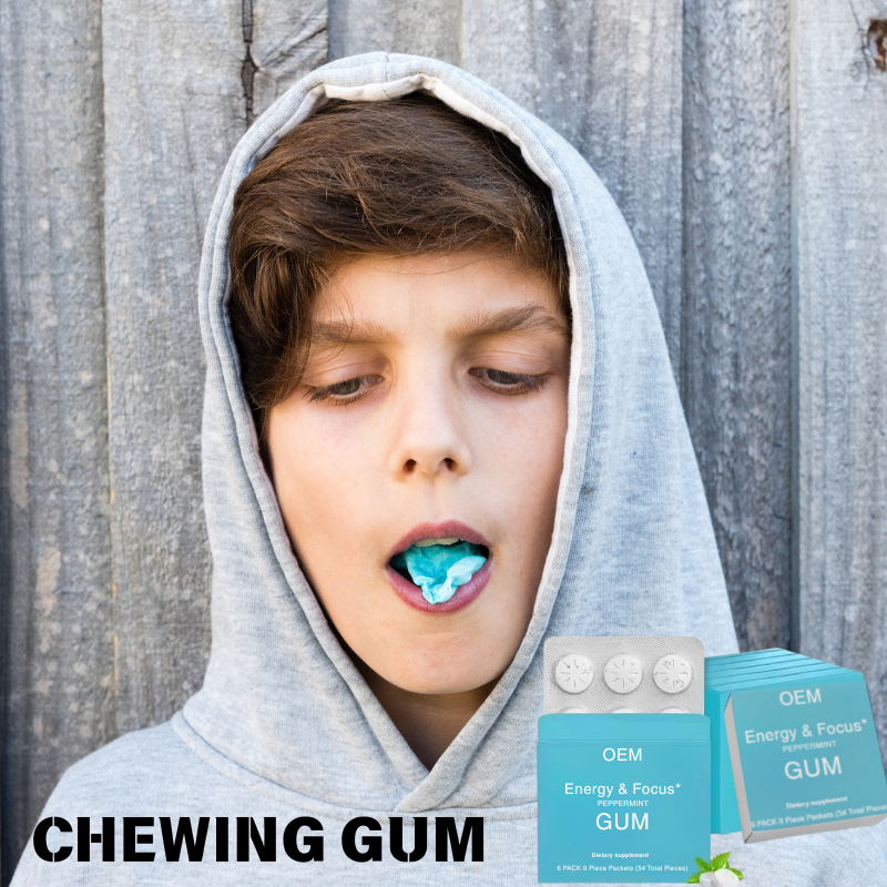 L-Theanine Caffeine Gum Factory - OEM ODM Sugar Free Focus Energy Chewing Gum
