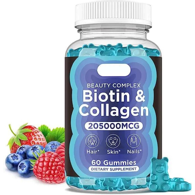 Biotin Collagen Gummies Factory - OEM ODM Hair Skin Nails Vitamin Supplement