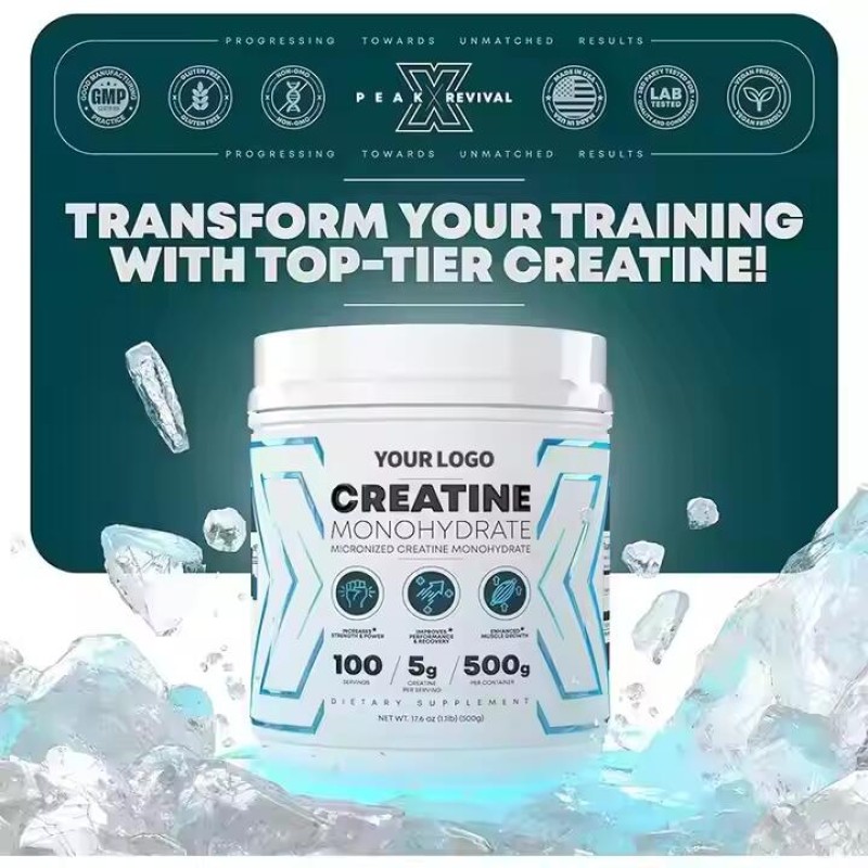 Creatine Monohydrate Powder Manufacturer - OEM Private Label 500g Pure Unflavored