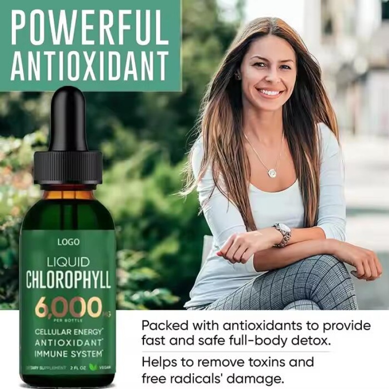 Chlorophyll Liquid Drops Manufacturer - OEM ODM Natural Vegan Detox Liver Care