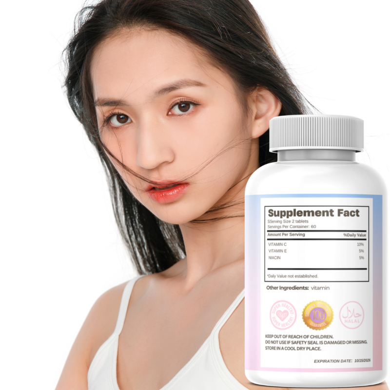 Vitamin C Chewing Tablets Supplier - OEM Custom Vitamin E Niacin Collagen Anti-Aging