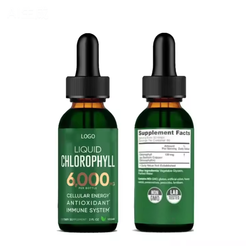 Chlorophyll Liquid Drops Manufacturer - OEM ODM Natural Vegan Detox Liver Care