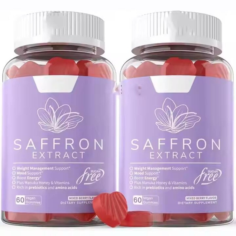 Saffron Extract Gummies Supplier - OEM ODM Herbal Energy Positive Mood Supplement