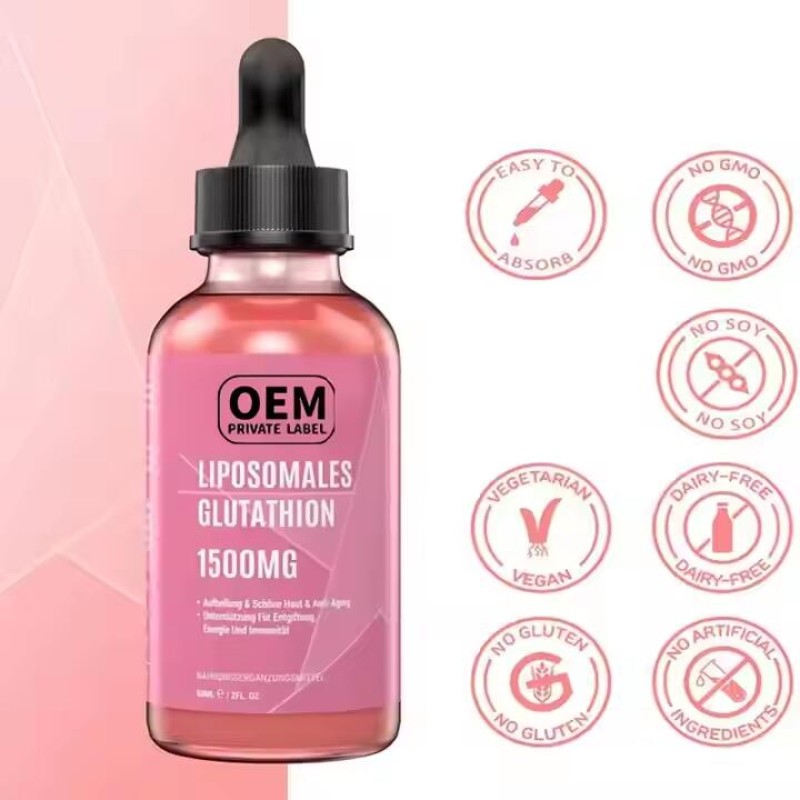Liposomal Glutathione Drops Factory - OEM ODM L-glutathione Liver Detox Supplement