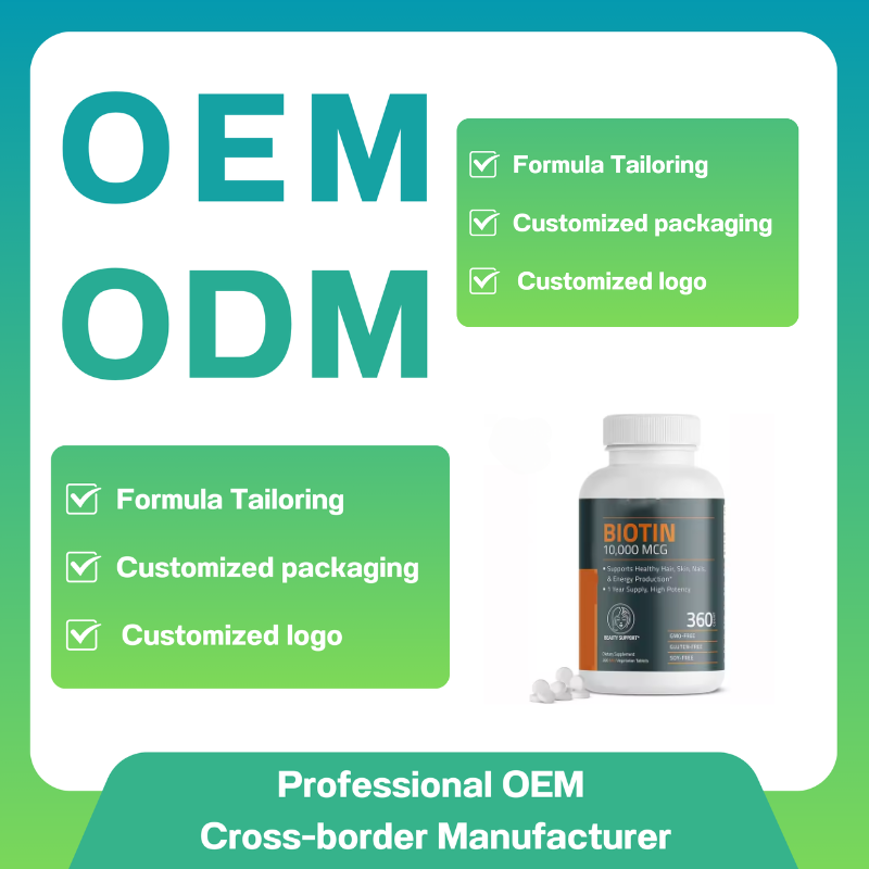 Biotin Tablets Supplier - OEM ODM Beauty Support Hair Skin Nails Energy