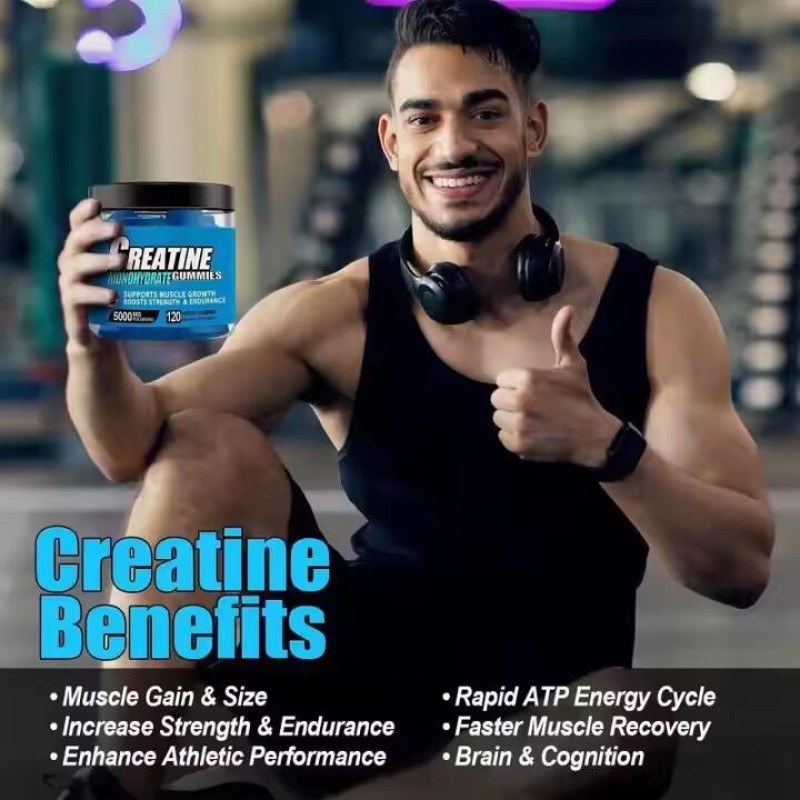 Creatine Monohydrate Gummies Supplier - OEM Private Label Pre-Workout Strength