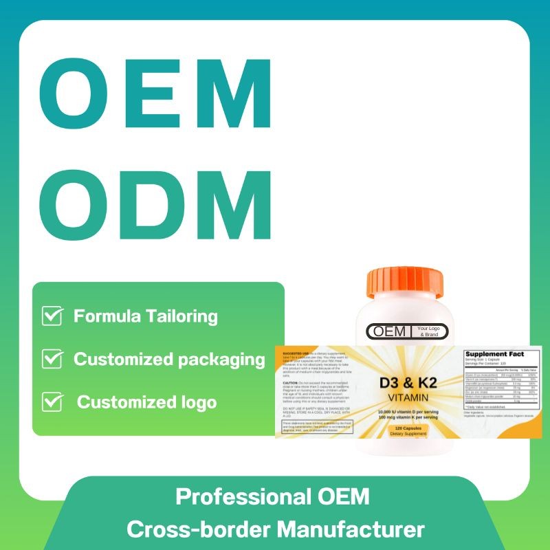 Vitamin D3 K2 Capsules Manufacturer - OEM Organic Vegan Teeth Bone Health