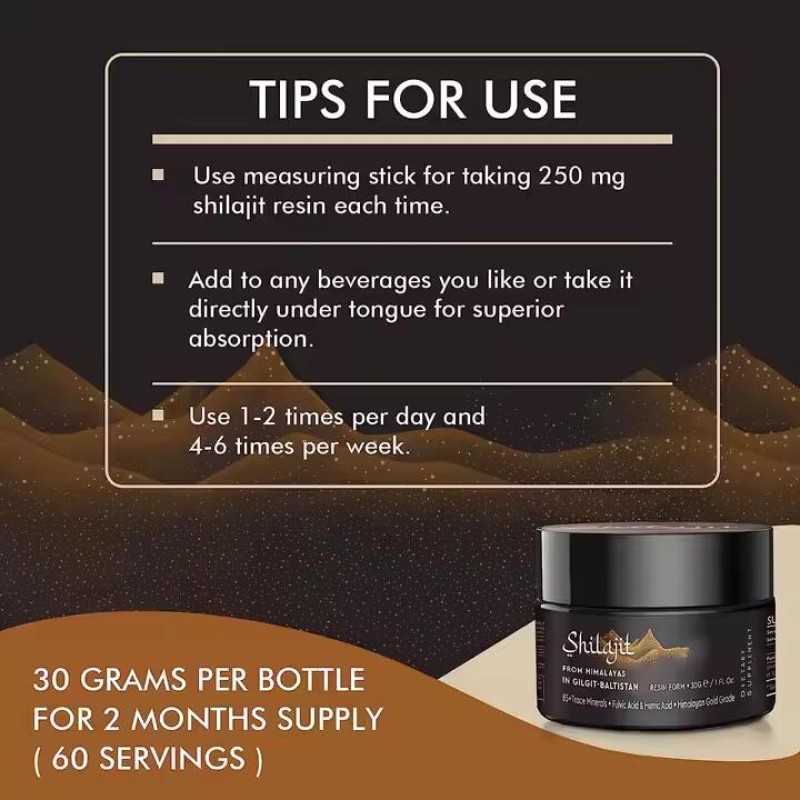 Himalayan Shilajit Resin Supplier - OEM Private Label Pure Natural Energy Immune