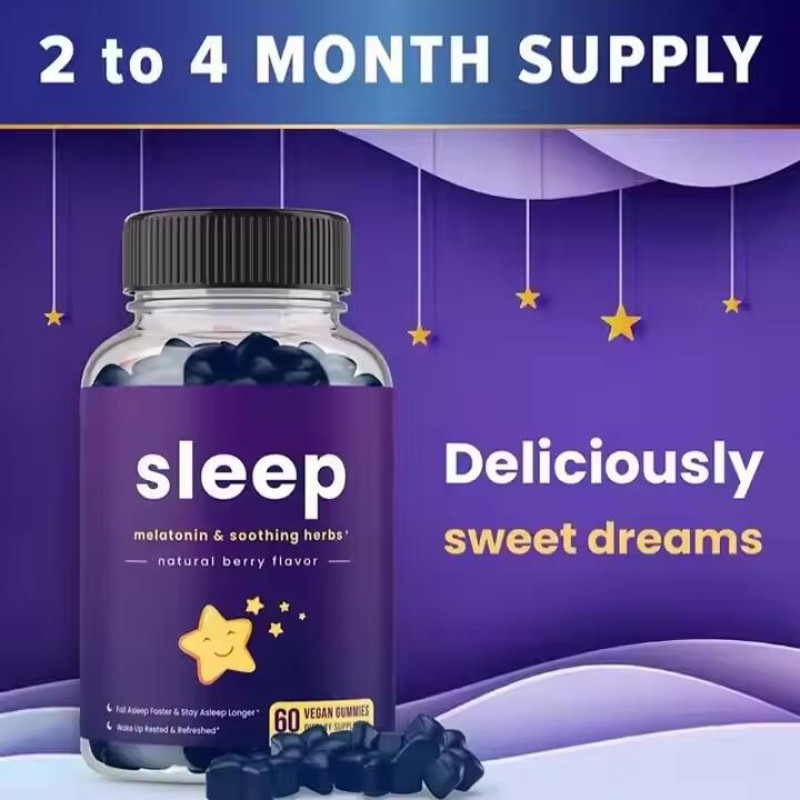 Melatonin Gummies Manufacturer - OEM Private Label Soothing Herbs Sleep Relax
